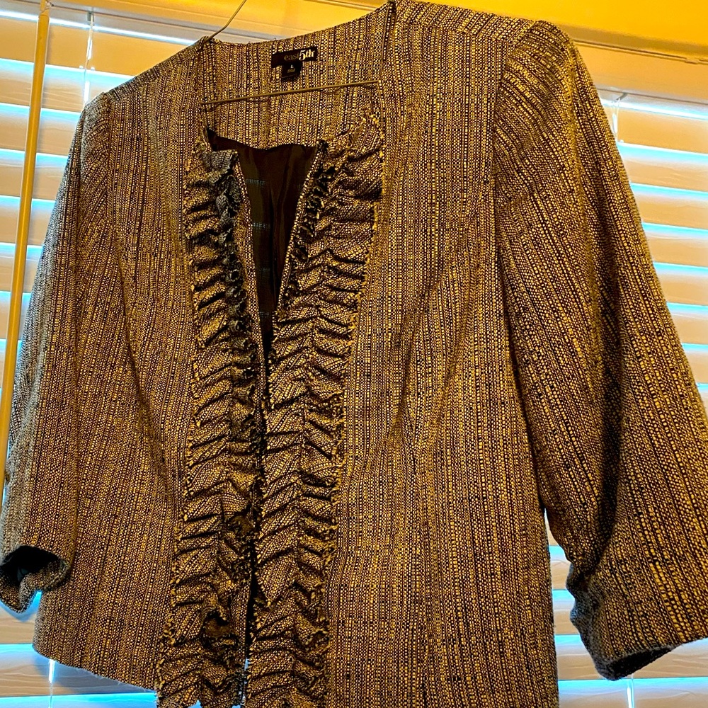 Ruffle Blazer